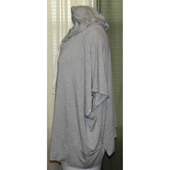 NWT size one size Cut the Frills gray stretch blend hoody plus size women's - Picture 4 of 5